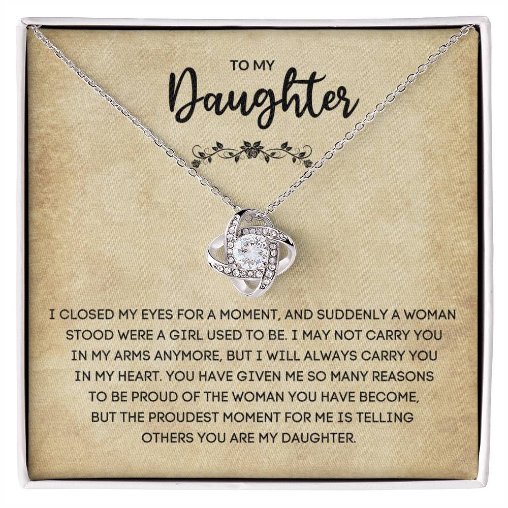 To My Daughter | Love Knot Necklace - Gifts We Have