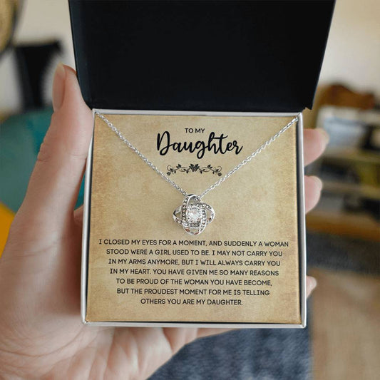 To My Daughter | Love Knot Necklace - Gifts We Have