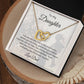 To My Daughter | Your Journey Has Begun Interlocking Heart Necklace