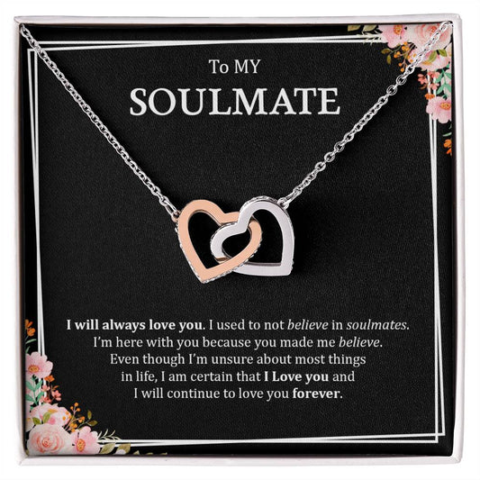 To My Soulmate | Interlocking Hearts necklace - Gifts We Have