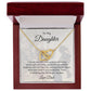 To My Daughter | Your Journey Has Begun Interlocking Heart Necklace