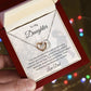 To My Daughter | Your Journey Has Begun Interlocking Heart Necklace