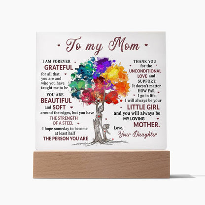 I am Grateful - Mom Square Acrylic