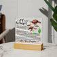 Mom - Sea Turtle  Square Acrylic Plaque