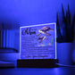 Mom - Sea Turtle  Square Acrylic Plaque